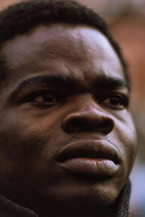 Close-up Head, Black Man, London