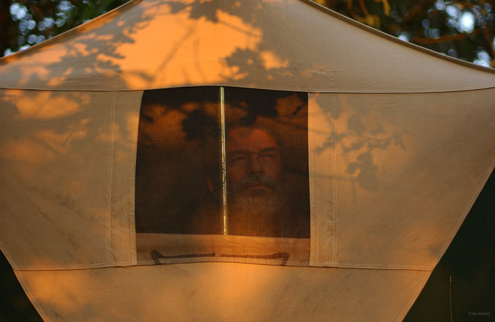 Man's Face in Tent, Siena