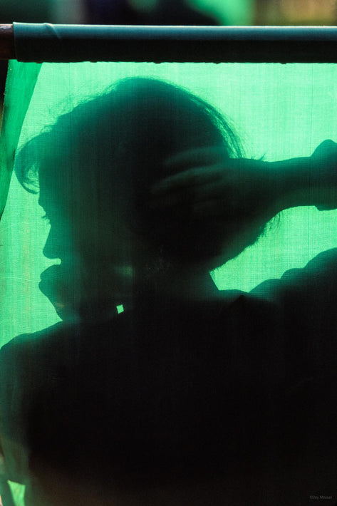 Shadow of Woman on Green Chair, London