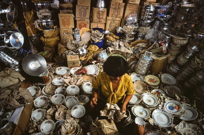 Woman with Dishes, Bangkok