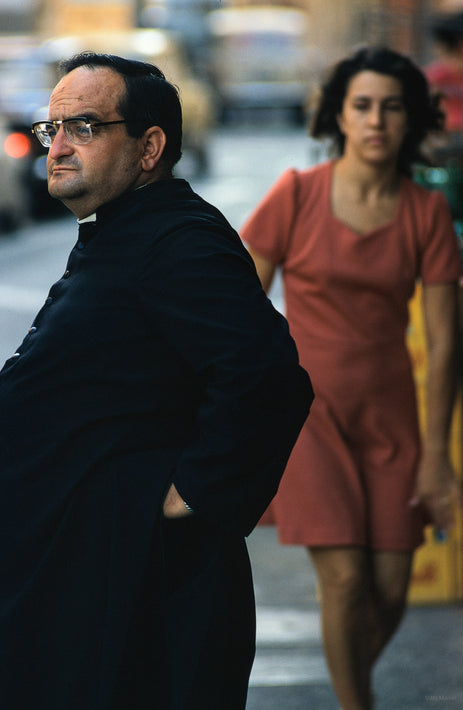 Priest, Girl, Orbetello, Italy