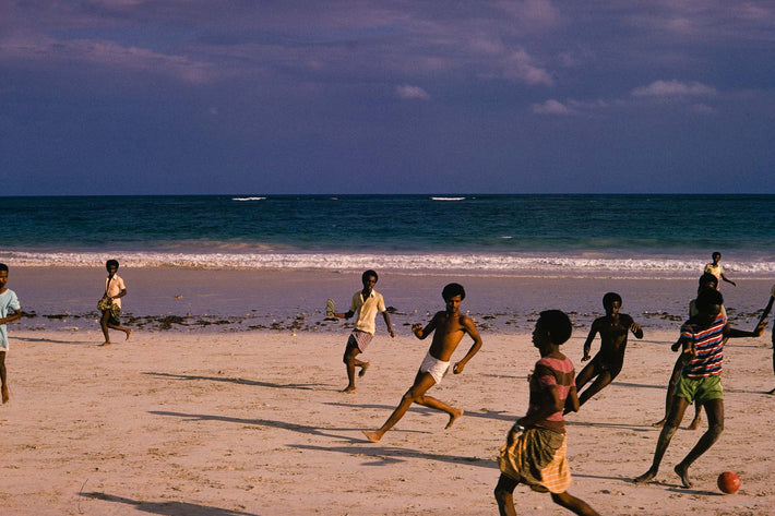 Soccer Players on Beach, Senegal