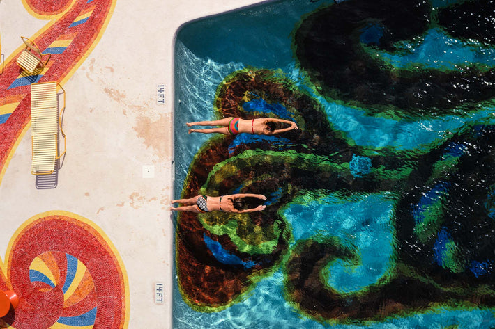 Two Diving into Pool, Puerto Rico