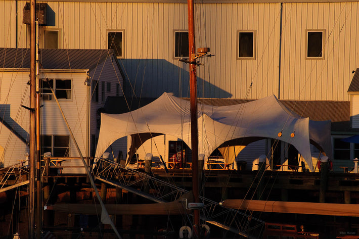 Seaport with Tent, Maine
