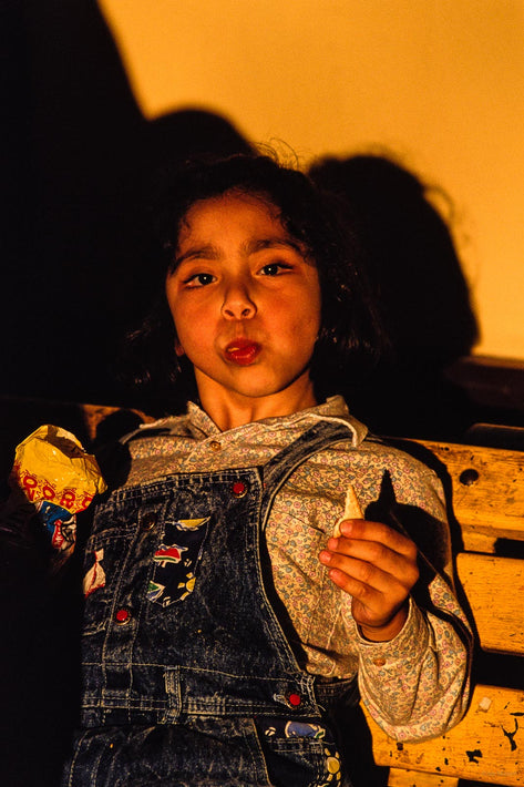 Kid with Food in Mouth, Chile
