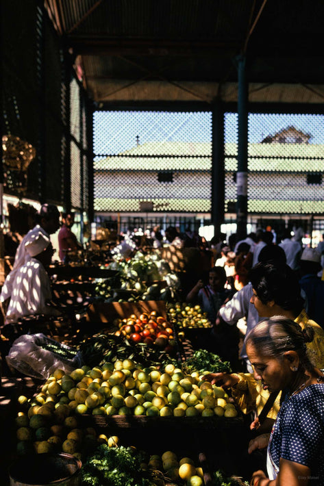 Fruit Market, People, Windows, Mombasa, Kenya
