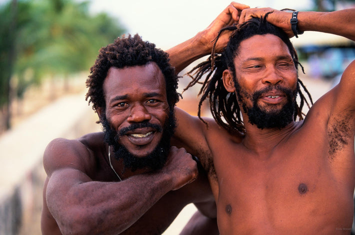 Two Men, One with Arms to Head, Jamaica