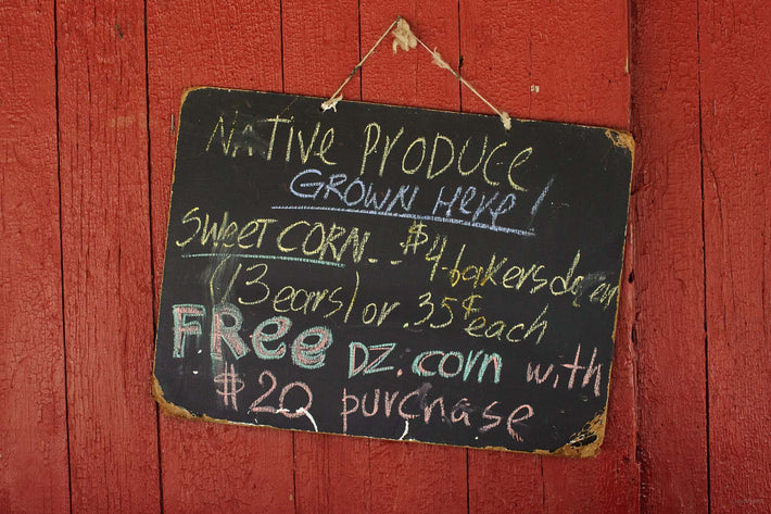 Sign in Grocery Store, Maine