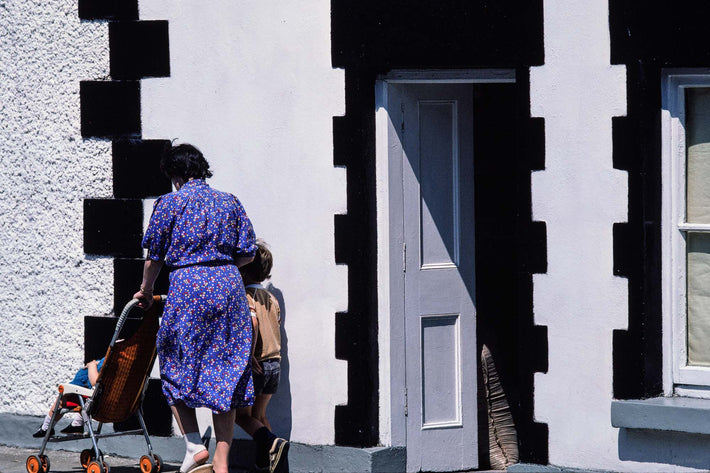 Woman, Kid, Carriage, Ireland