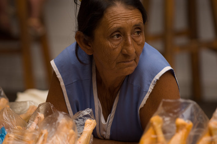 Older Woman in Blue, Amazon, Brazil