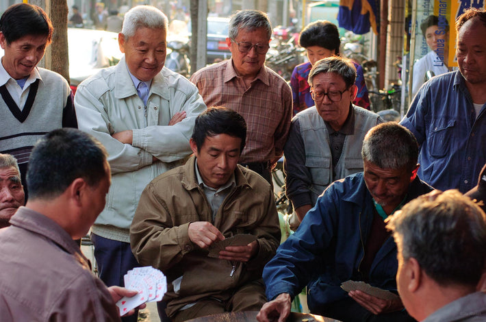 Card Game with Kibitzers, Shanghai