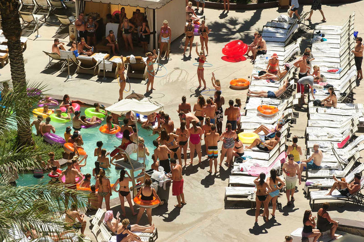 Pool, Cabana, Crowd, Las Vegas