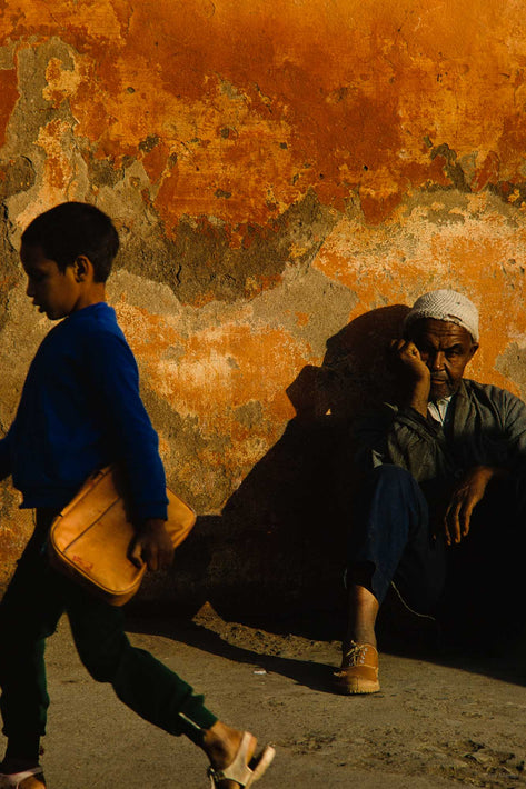Boy in Blue, Man Against Wall, Marrakech