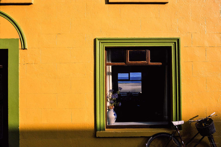 Yellow Greeen Framed Window, Ireland