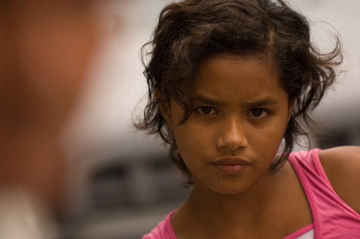 Serious Young Girl, Amazon, Brazil