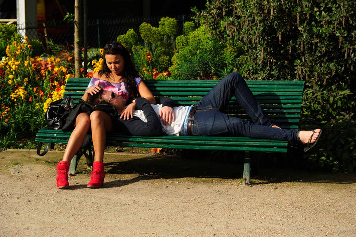 Couple on Bench, Paris