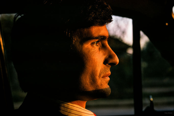 Man in Car, Romania