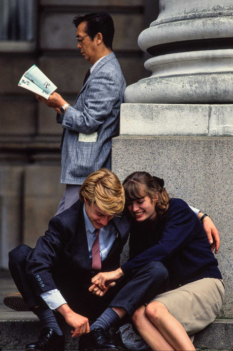 Young Couple Smiling, Touching, London