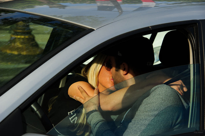 Kissing in Car, Paris