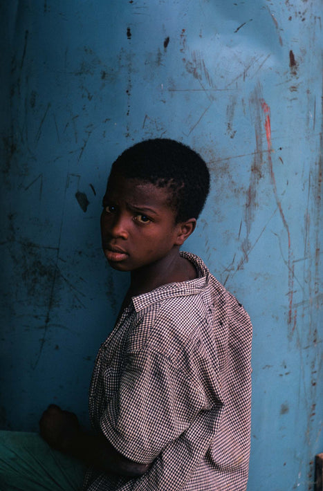 Boy in Checker B&W Shirt, Jamaica