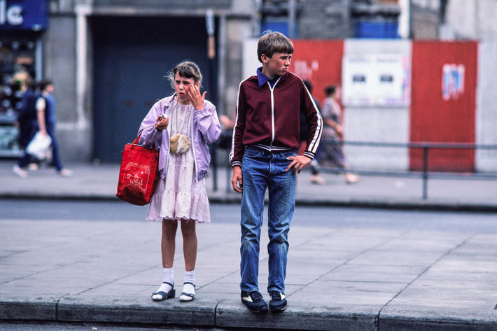 Boy and Girl on Curb, Ireland