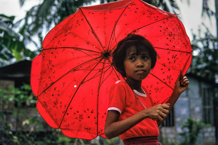 Girl with Red Umbrella, Philippines