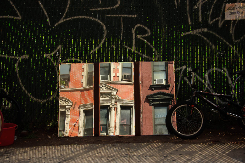 Fence with Reflections, NYC – Jay Maisel