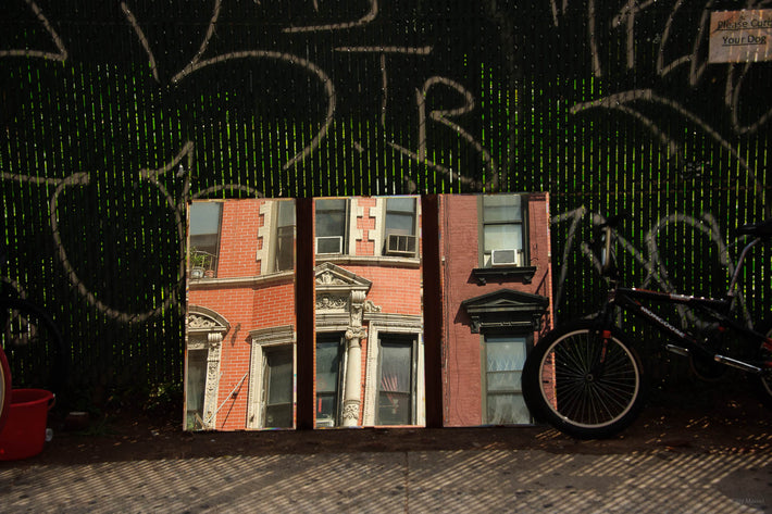 Fence with Reflections, NYC