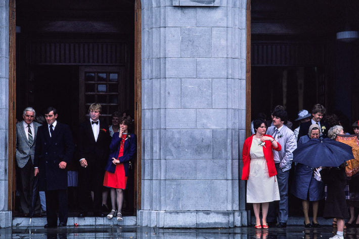 Waiting, in Rain, Ireland