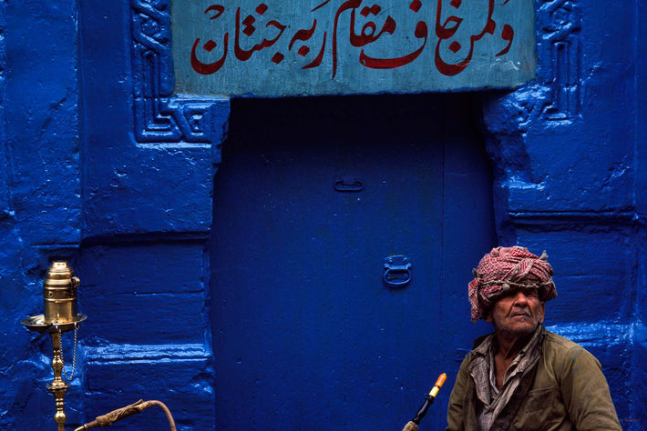 Man Against Deep Blue Wall, Egypt