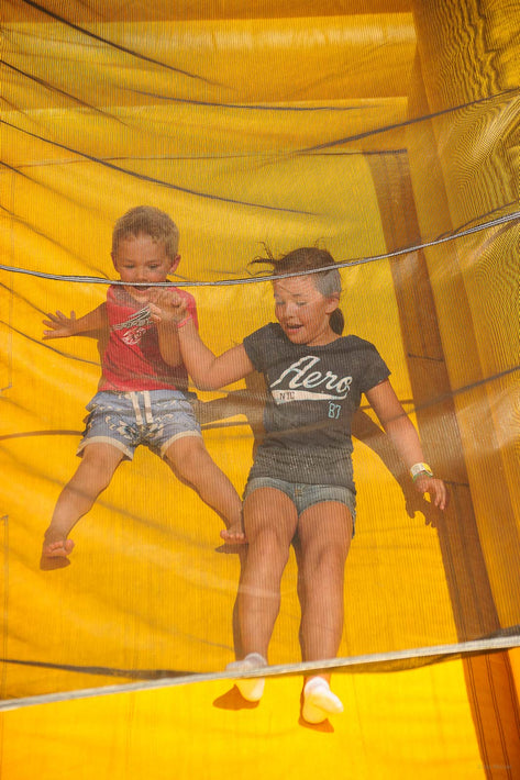 Two on Yellow Slide, Maine