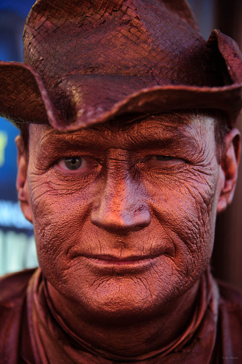 Man's Head Painted, Las Vegas