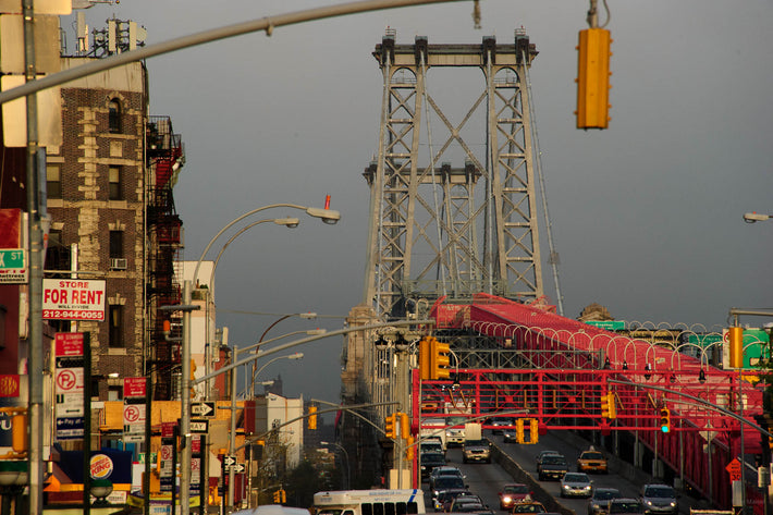 Williamsburgh Bridge with Street, NYC