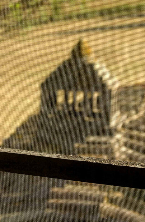 Roof Detail Through Screen, Tuscany