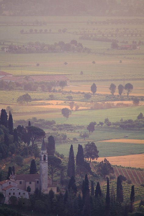 Buildings, Trees with Farmland, Vicenza