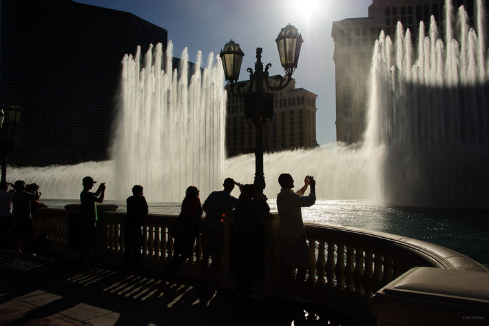 People, Water, Spray, and Building, Las Vegas