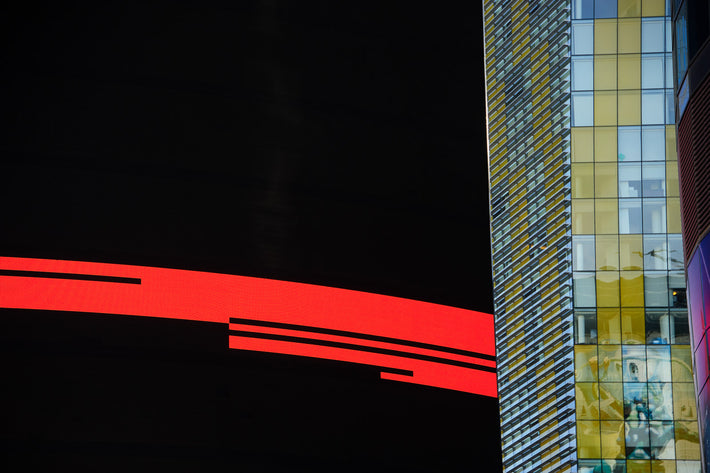 Red Band, Yellow and Blue Building, Las Vegas