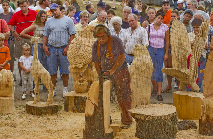Wood Carver at Work, Tuscany