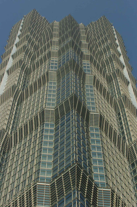 Detail of Jagged Modern Building, Shanghai