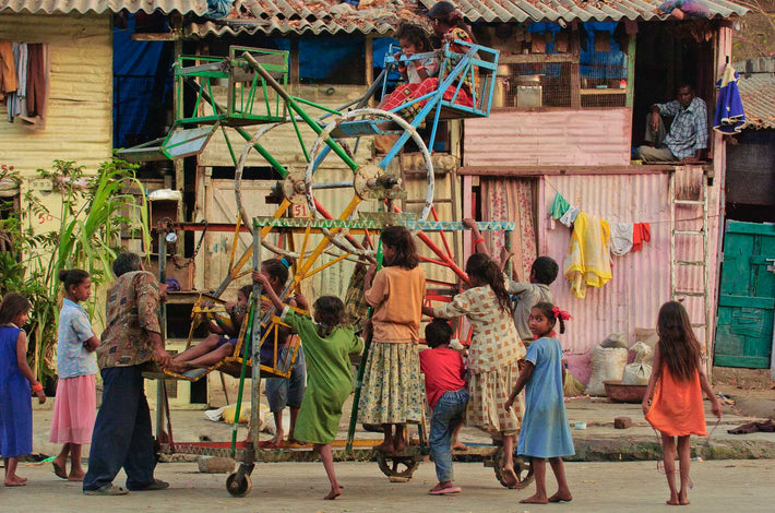 One Kid in Blue Spots Me, Mumbai
