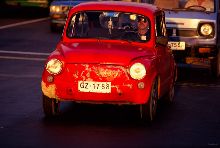 Man in Red Car, Chile