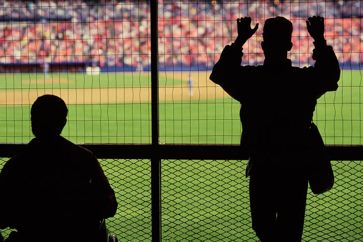 Men Watching Baseball, NYC