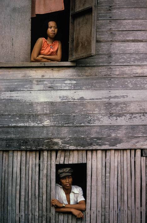 People in Wooden Windows, Philippines