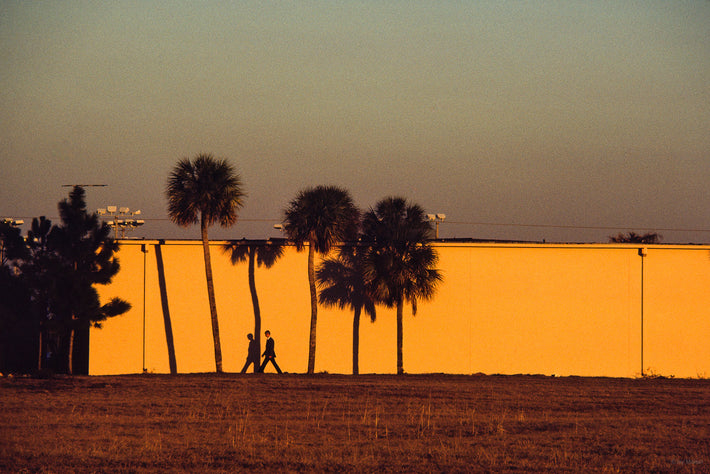 Man Walking by Wall, Tampa