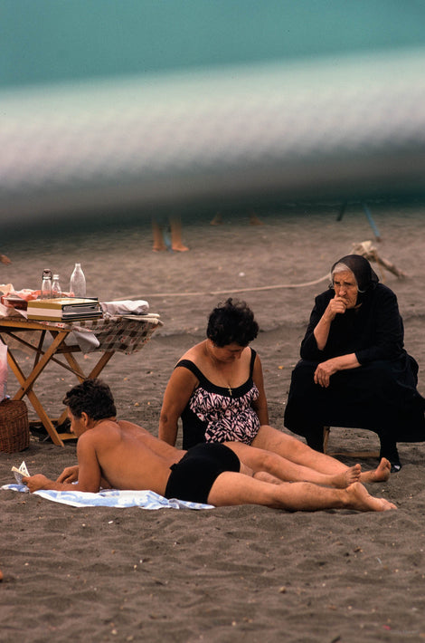 Three People on Beach, Rome