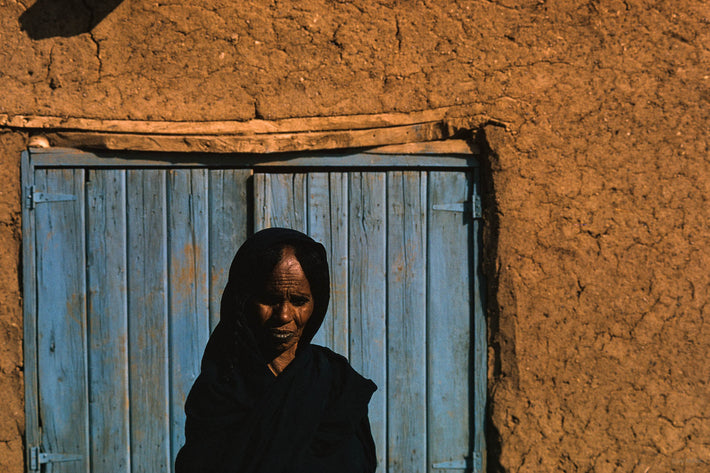 Woman and Blue Door, Khartoum
