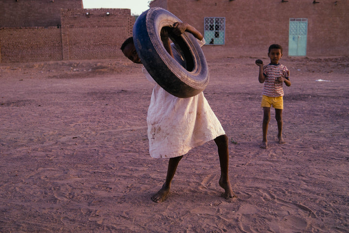 Boy with Tire, Khartoum