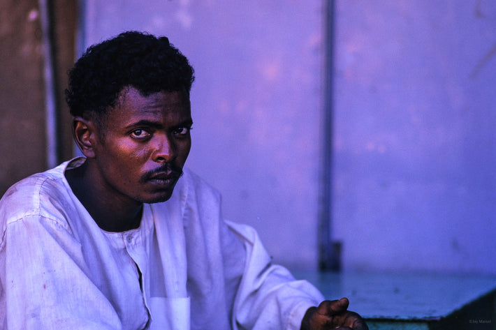 Man in White Looking at Camera, Khartoum