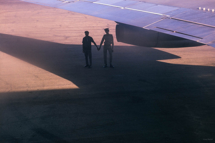 Two Men Holding Hands with Jet, Khartoum