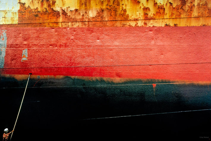 Man Painting Ship